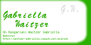 gabriella waitzer business card